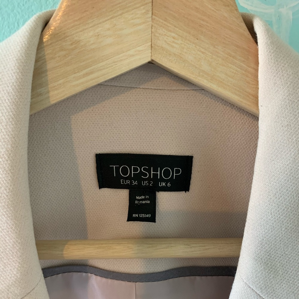Topshop Sleeveless Tailored Jacket EUC - Picture 4 of 6